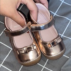 Sole Play rose gold baby sandals
